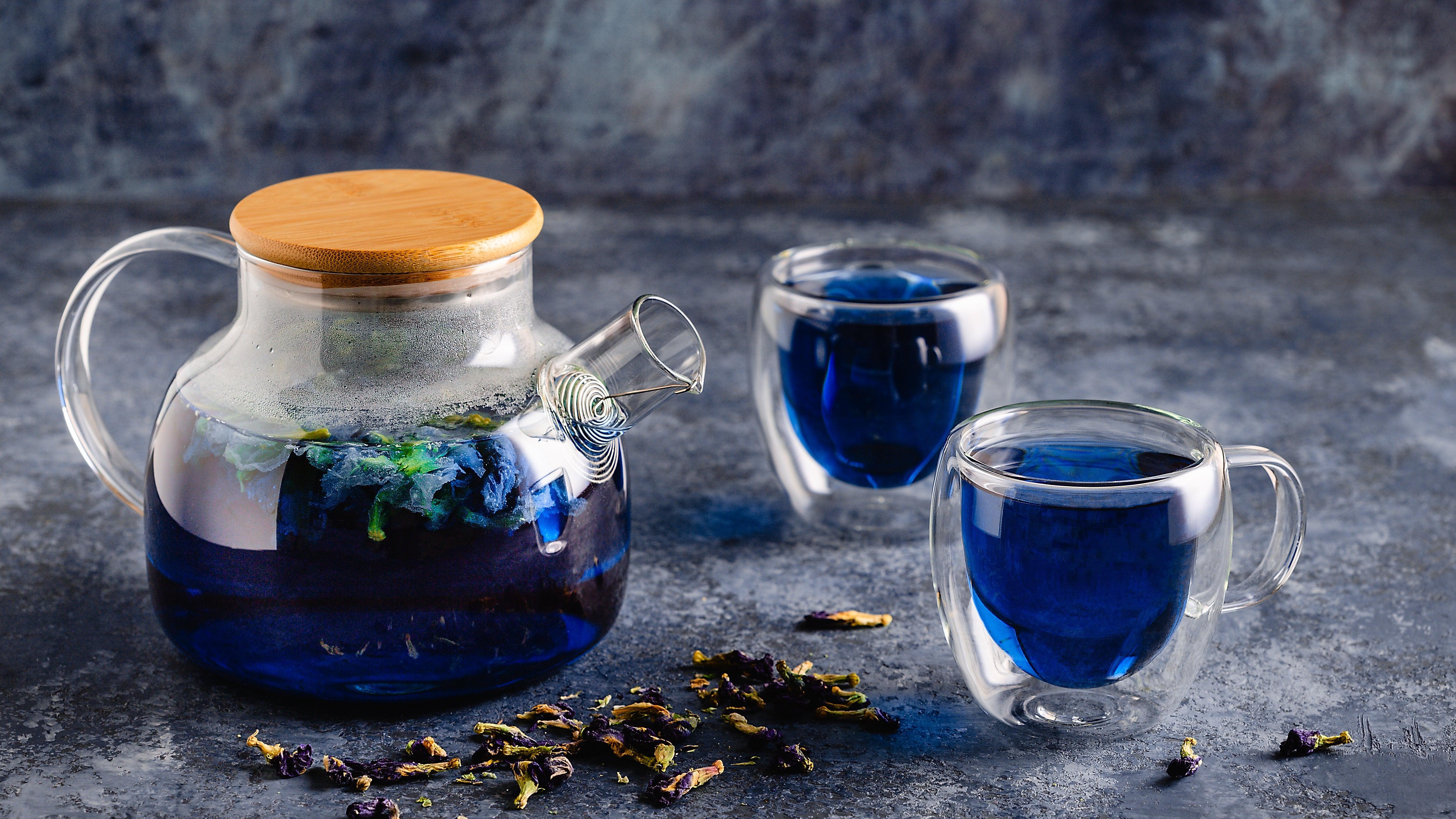Ginger Cinnamon Herbal Blue Tea